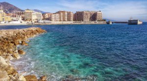 Koniec trasy brzegiem Cap-d'Ail, tuż przy granicy Francji i Monaco