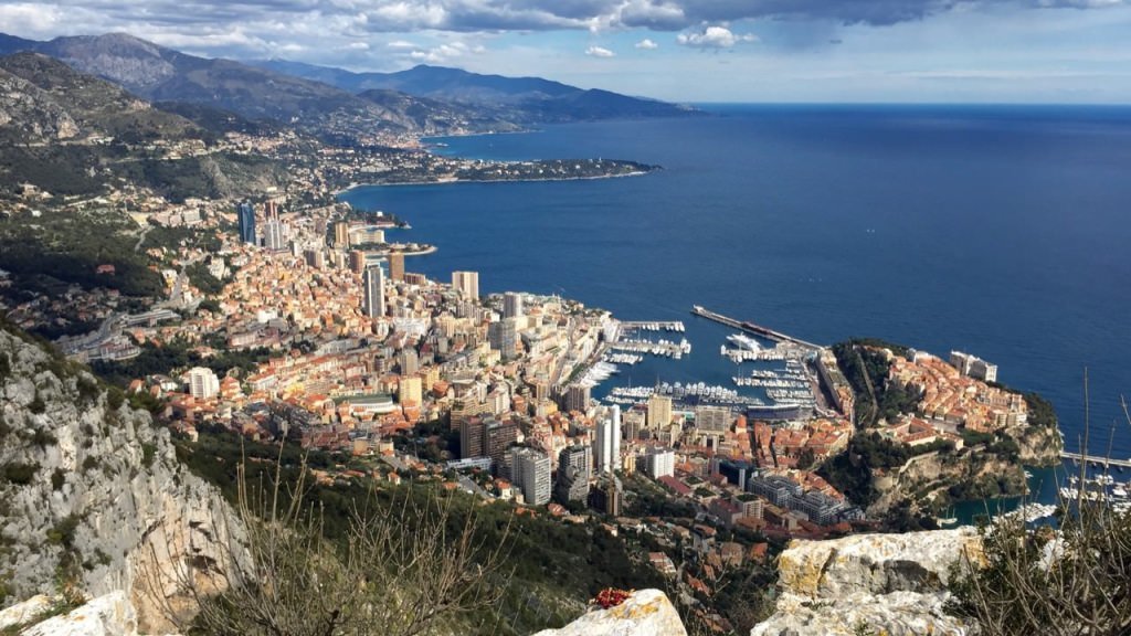 Panorama Monaco z Tete de Chien