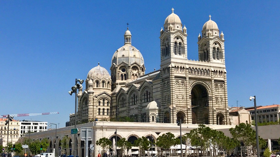 Katedra la Major (cathédrale Sainte-Marie-Majeure - katedra Matki Bożej Większej) w Marsylii