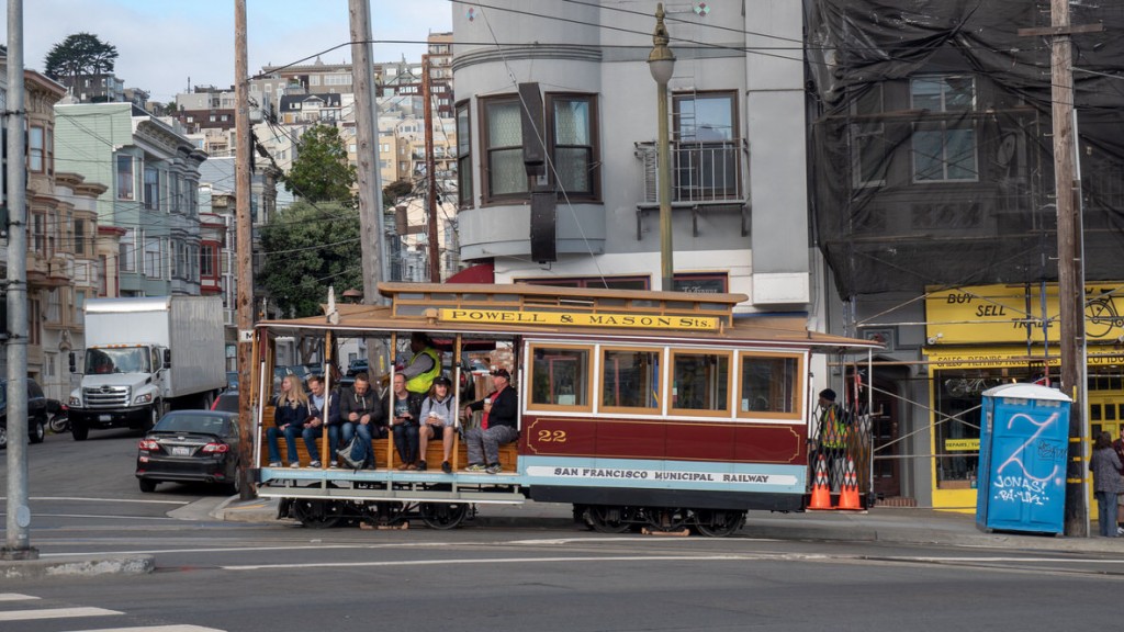 Cable car to komunikacja miejska w San Francisco
