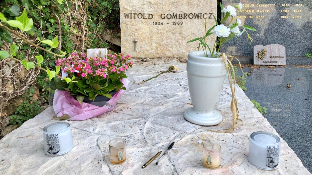 Grób Witolda Gombrowicza na cmentarzu komunalnym w Vence, Lazurowe Wybrzeże