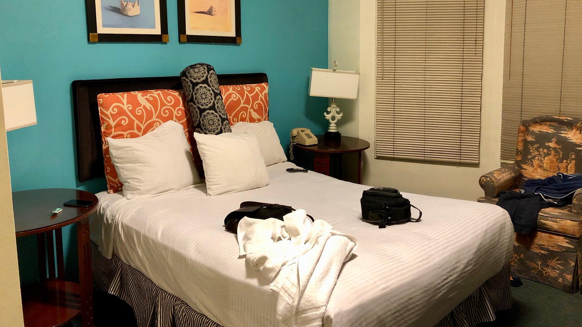Hotele w San Francisco oferują noclegi w różnych standardach. To nasz pokój w Marina Inn.