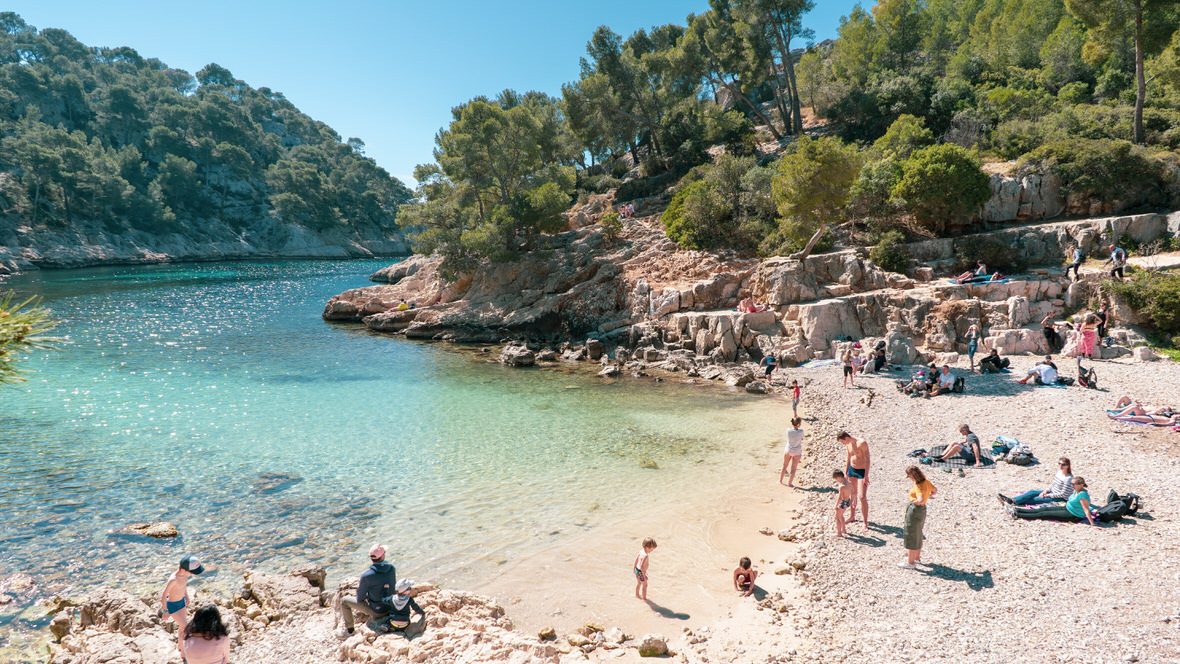 Plaża w Calanque Port Pin