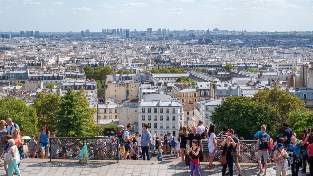 Panorama Paryża ze wzgórza Montmartre