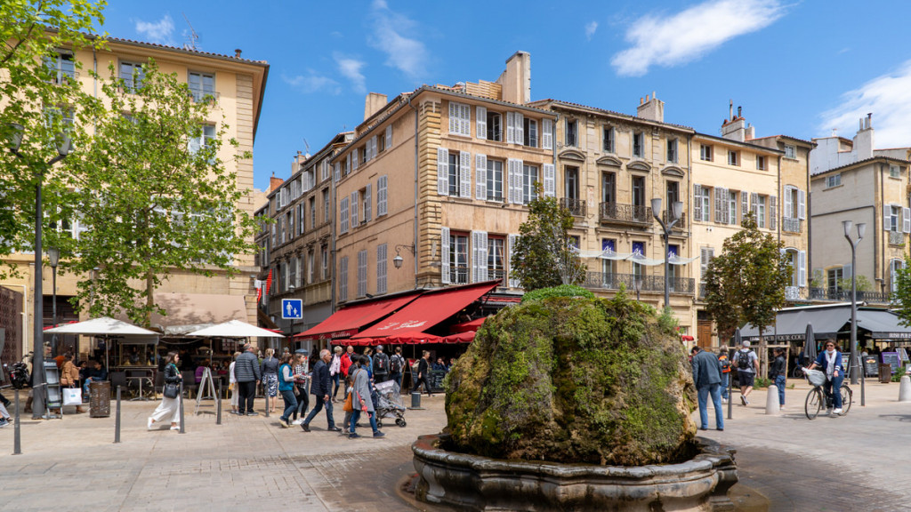 Cours Mirabeau, deptak w Aix-en-Provence