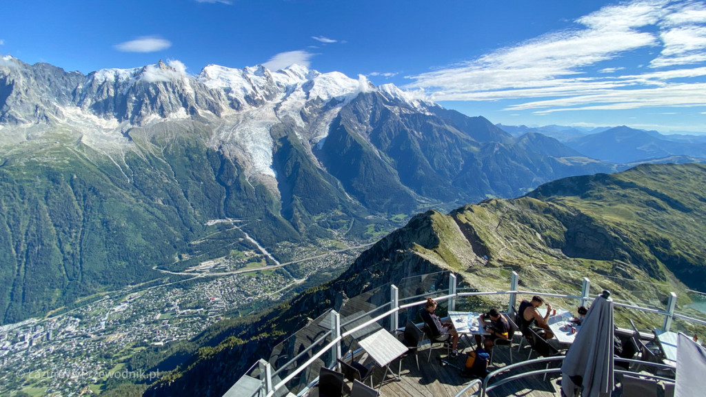 Widok na Mont Blanc z Le Brévent