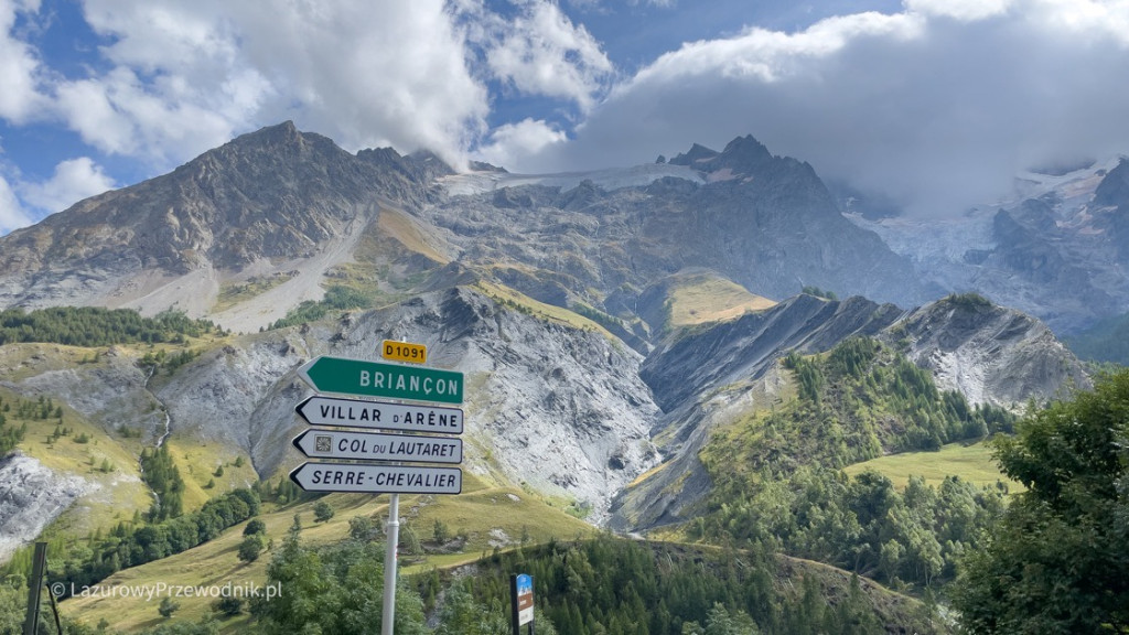 Alpy w pobliżu Les Deux Alpes