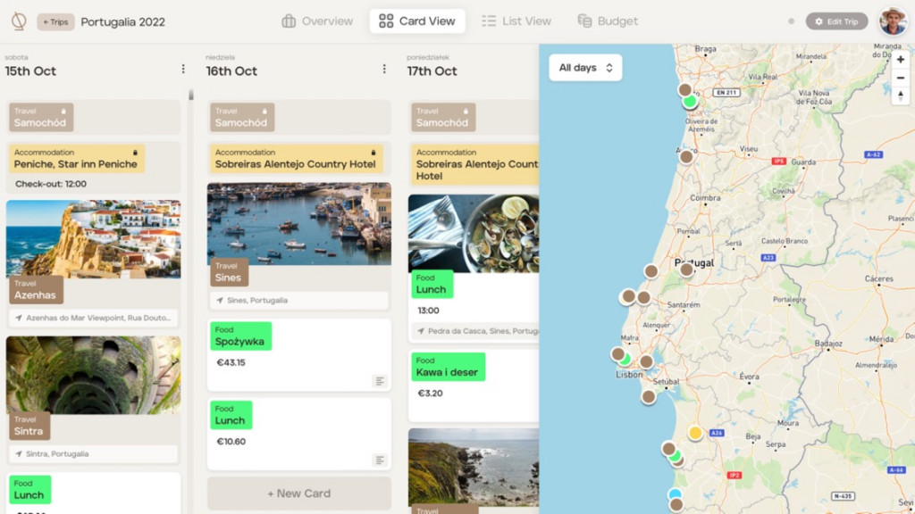 TripMapper, aplikacja do planowania podróży