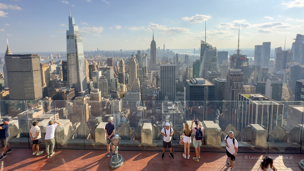 Taras widokowy Top of The Rock w Nowym Jorku (Rockefeller Center)